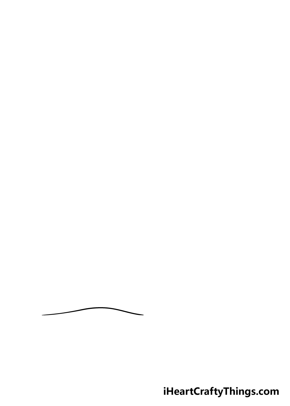 palm tree drawing step 1