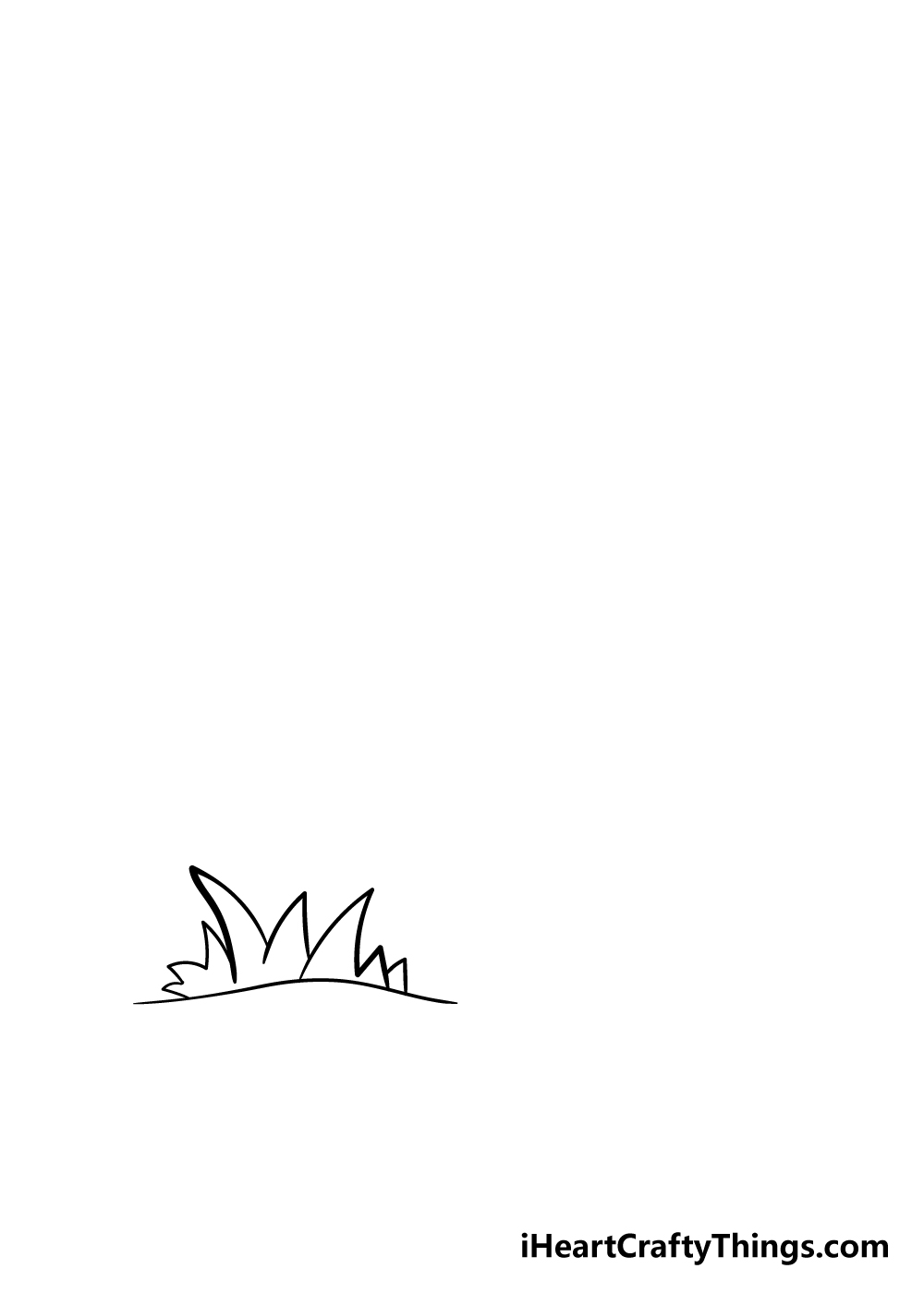 palm tree drawing step 2