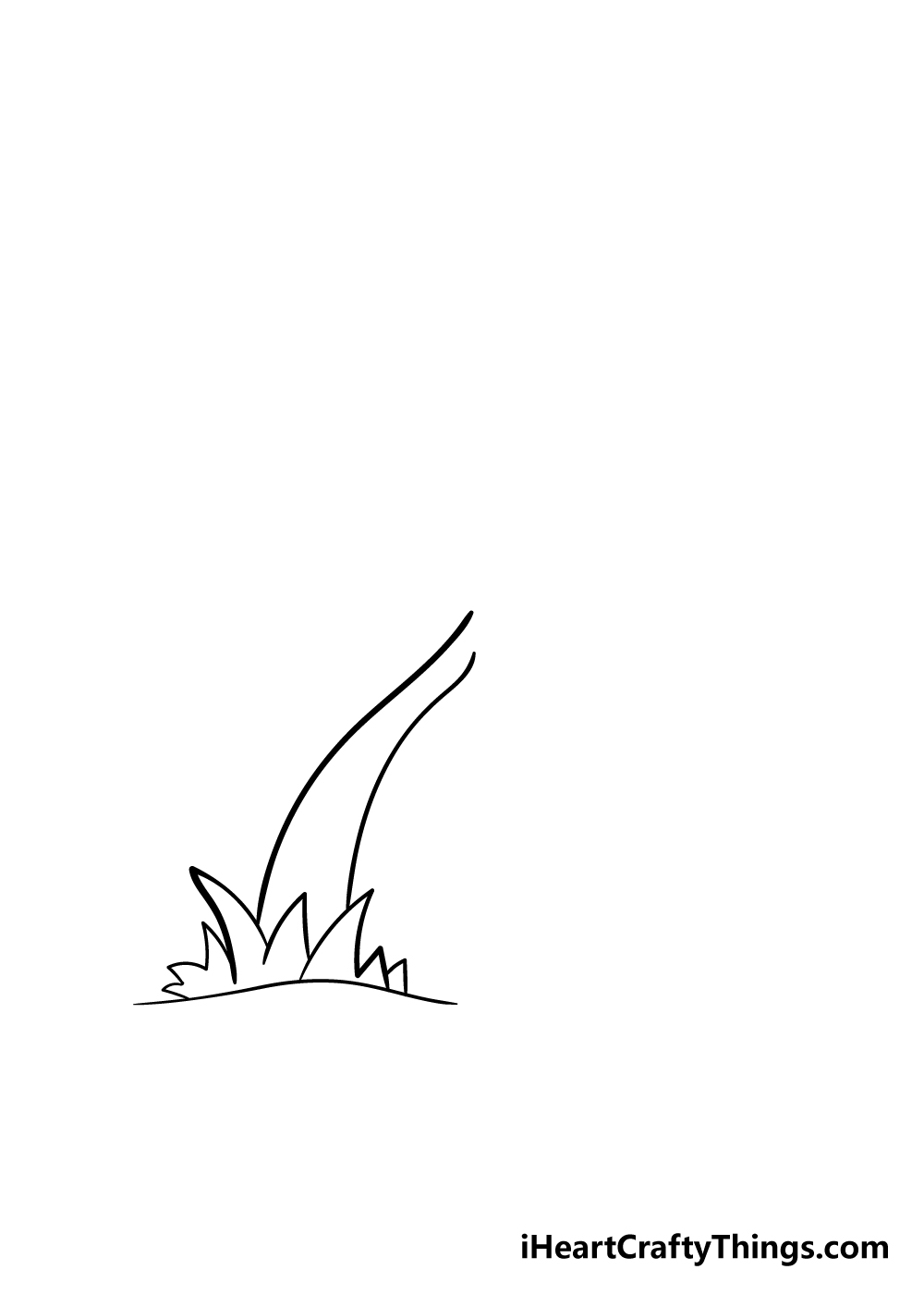 palm tree drawing step 3