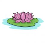 how to draw lotus flower image