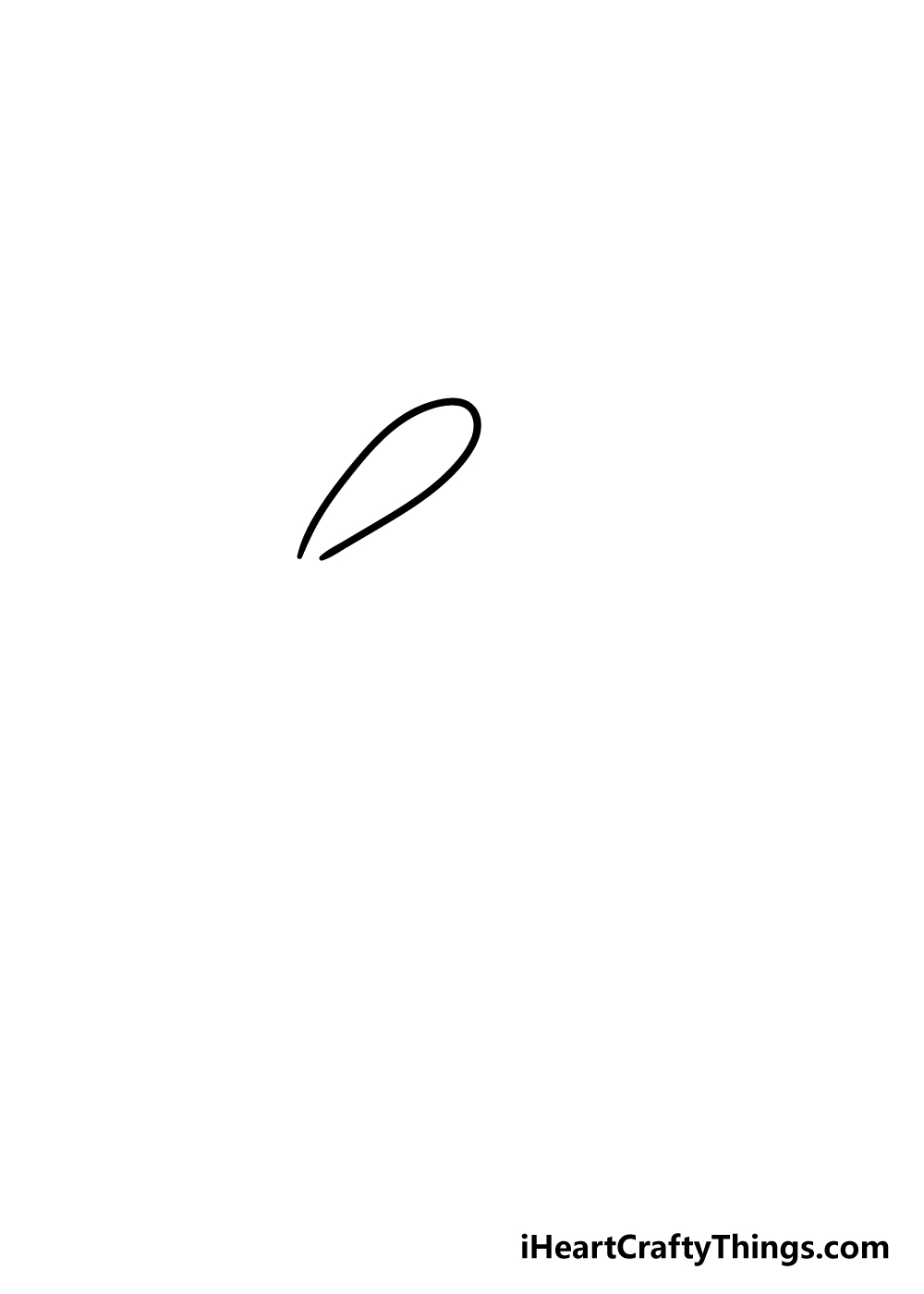 rabbit drawing step 1