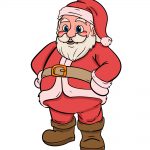 how to draw santa image