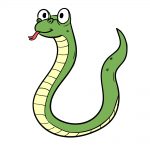 how to draw snake image