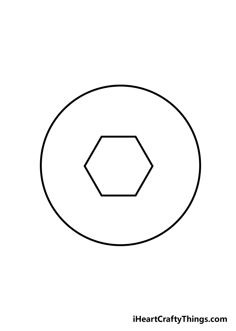 soccer ball drawing step 2