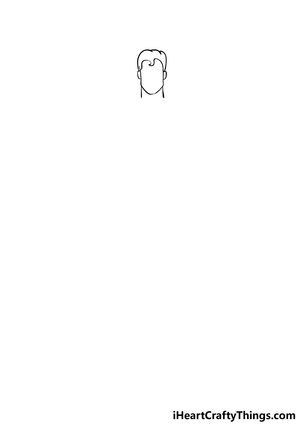 superhero drawing step 2