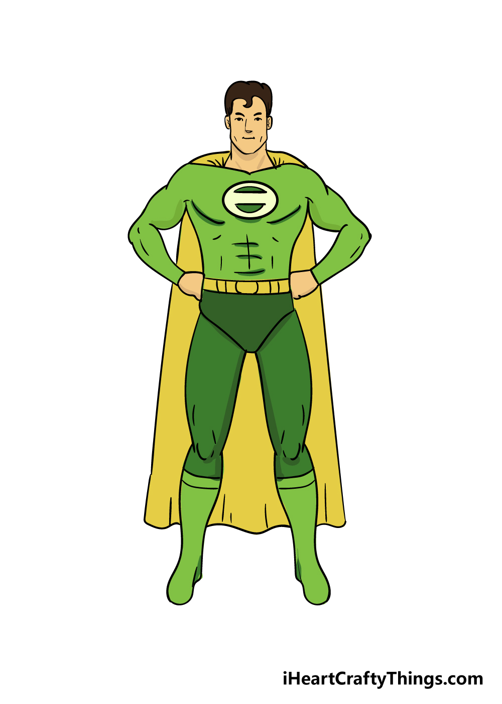 superhero drawing step 8