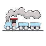 how to draw train image