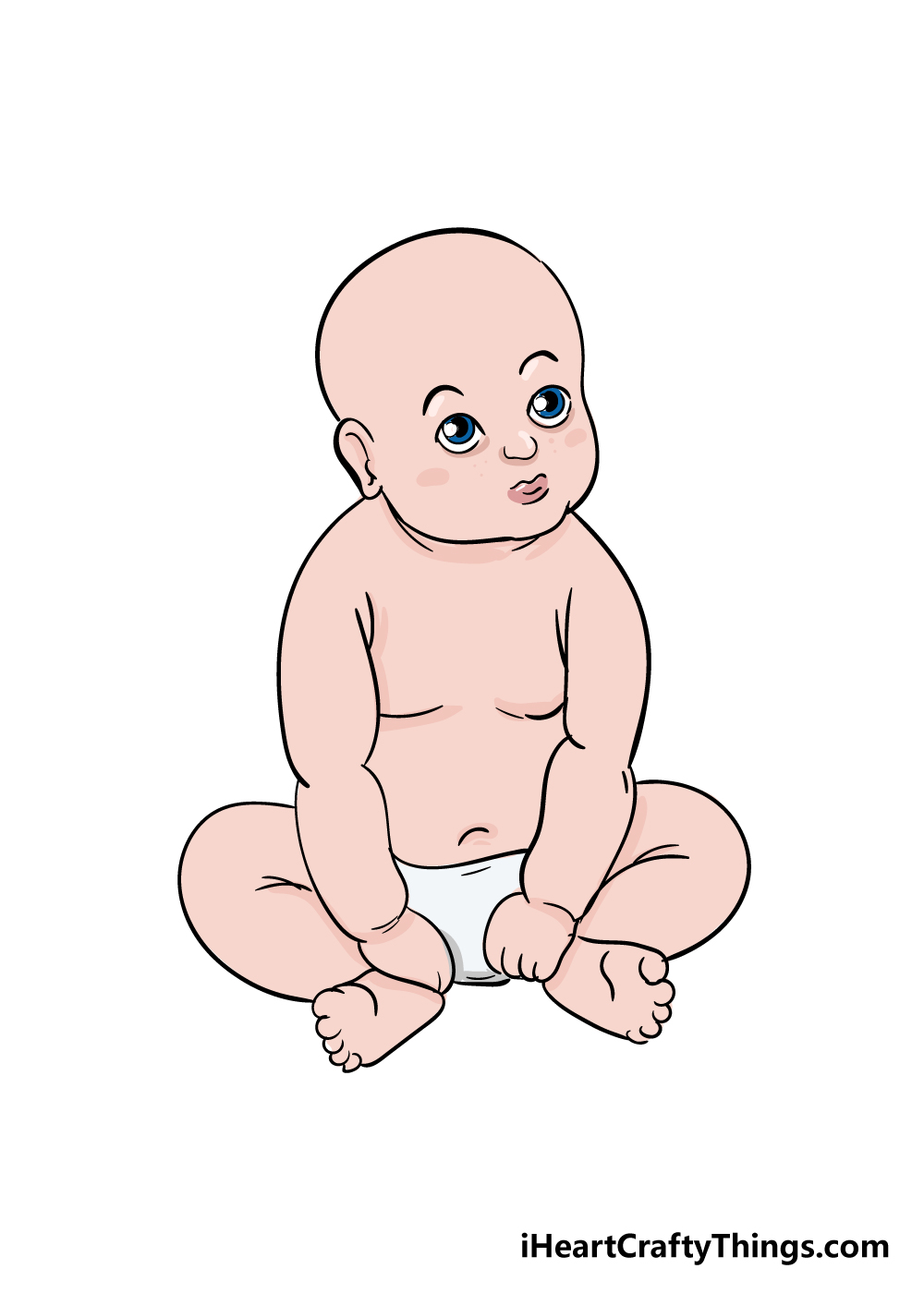 baby drawing step 7