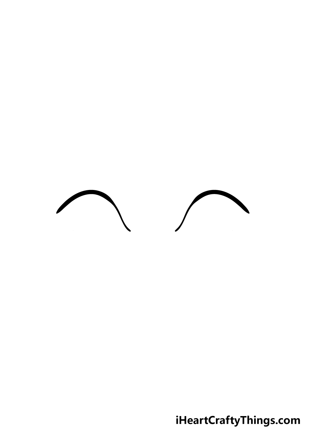 cartoon eyes drawing step 1