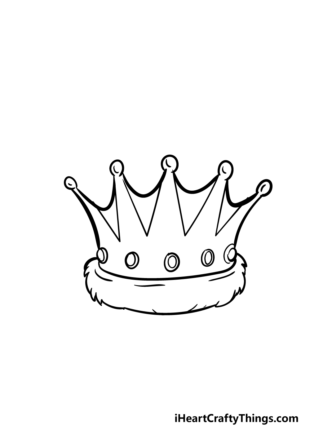crown drawing step 6