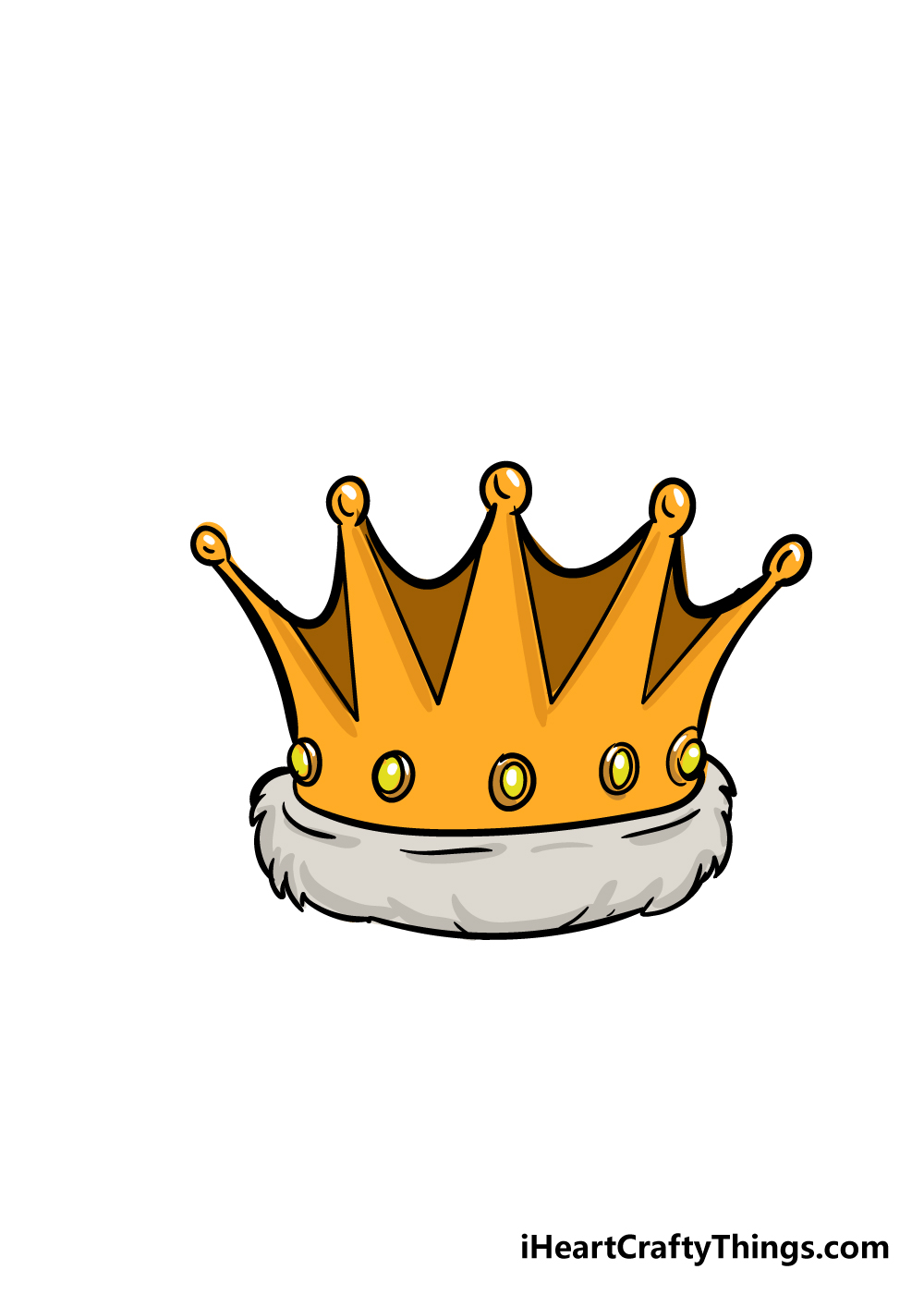 crown drawing step 7