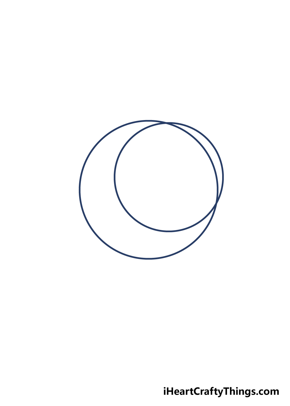 drawing moon step 2
