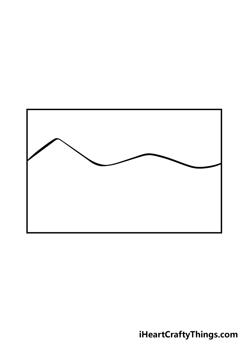 mountain drawing step 1