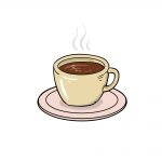 coffee cup drawing image