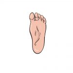 how to draw foot image