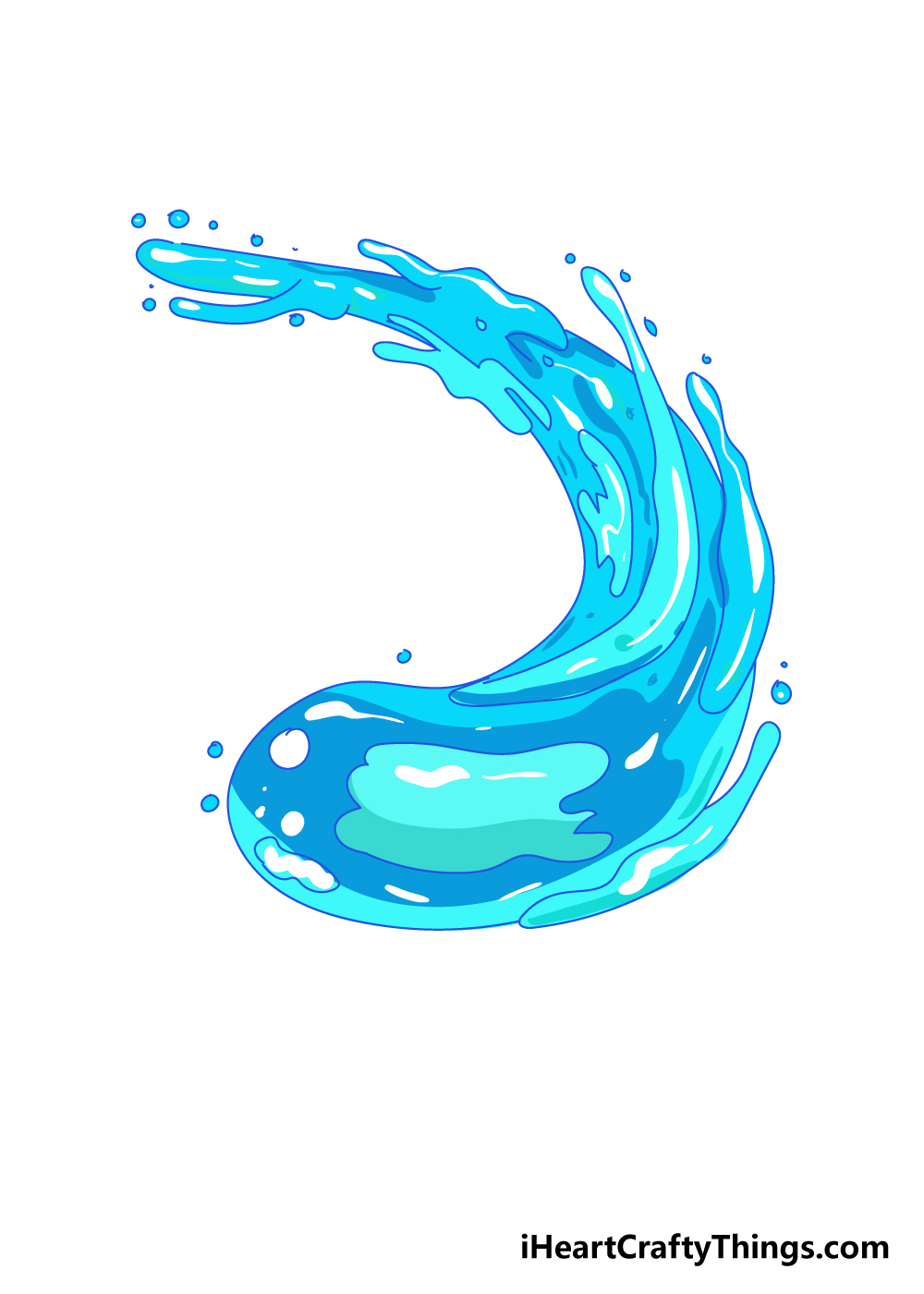 water drawing step 6