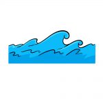 how to draw a wave image