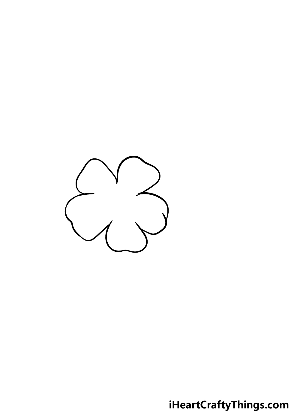 cherry blossoms drawing step 1