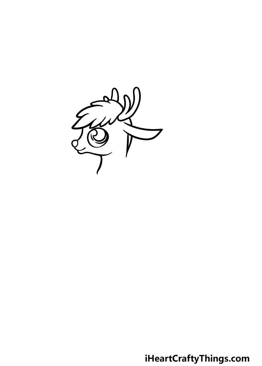 drawing Rudolph step 1