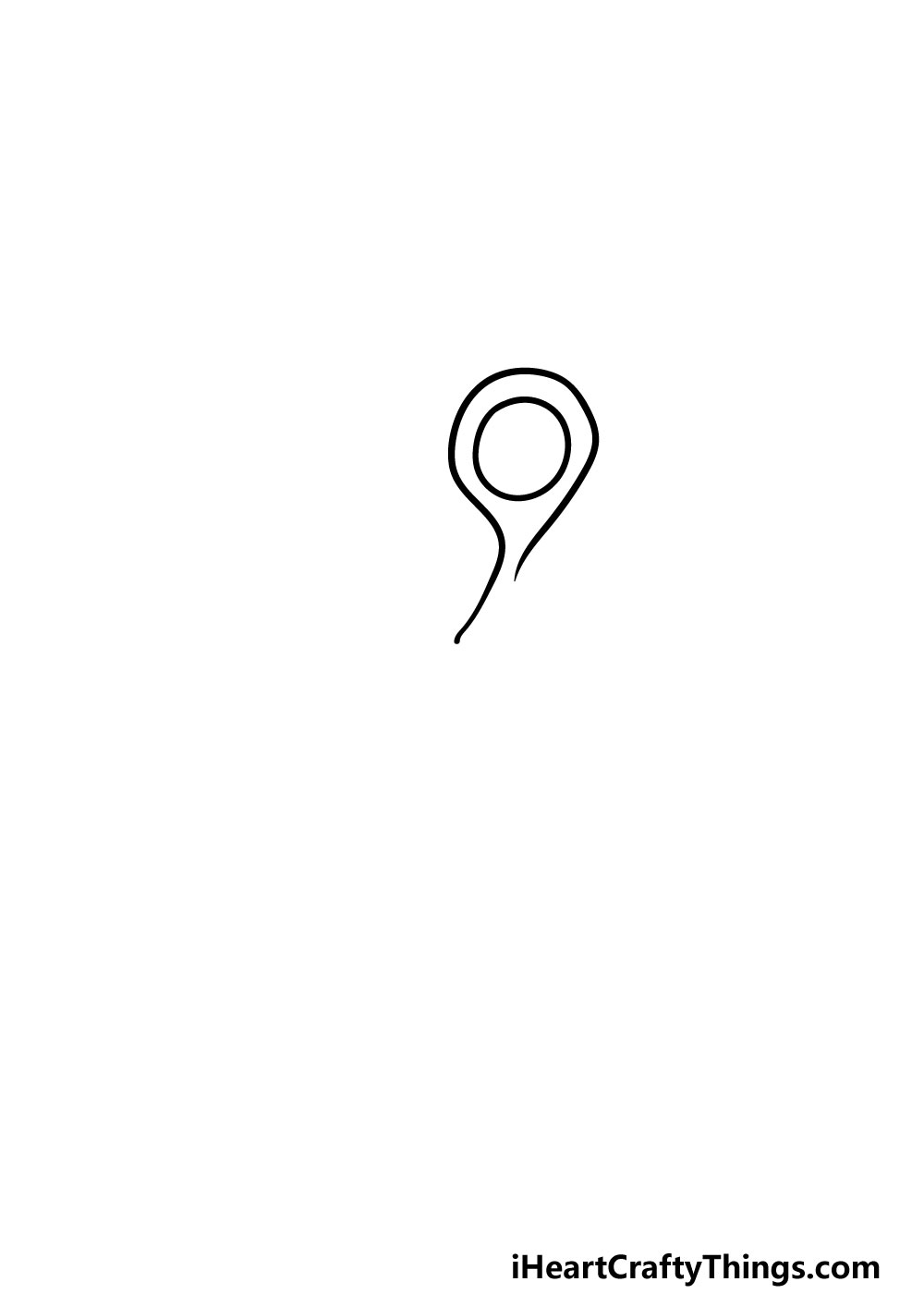 drawing scissors step 1