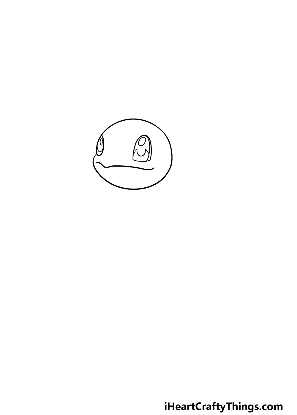 drawing squirtle step 1