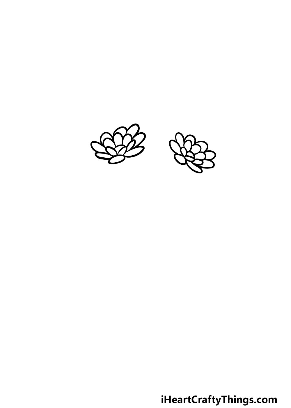 drawing a bouquet of flowers step 1
