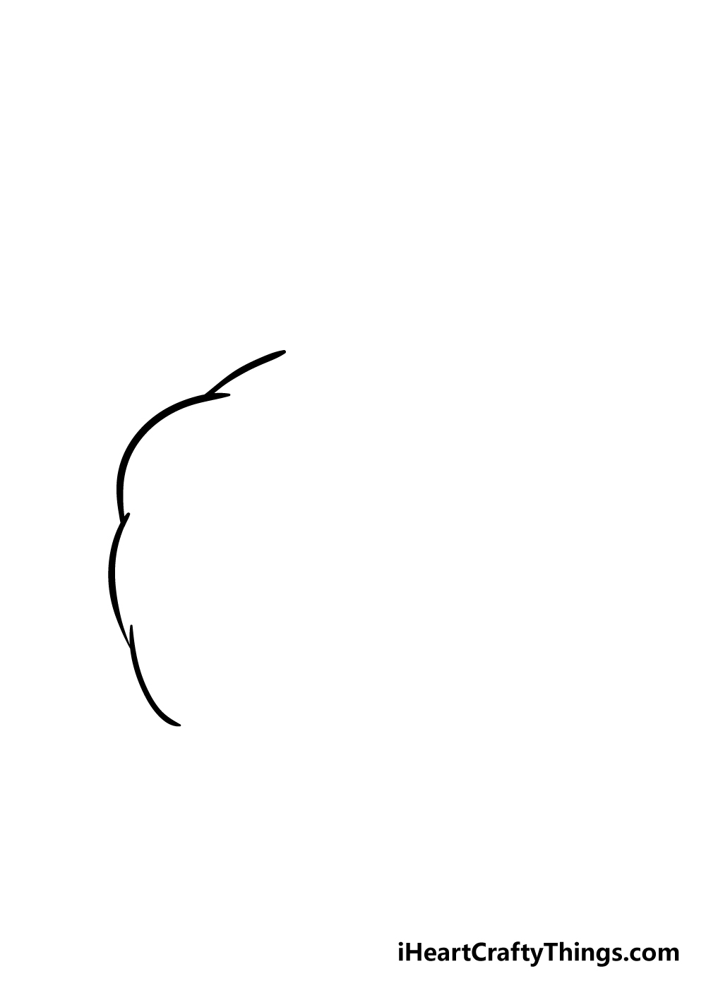 crossed arms drawing step 1