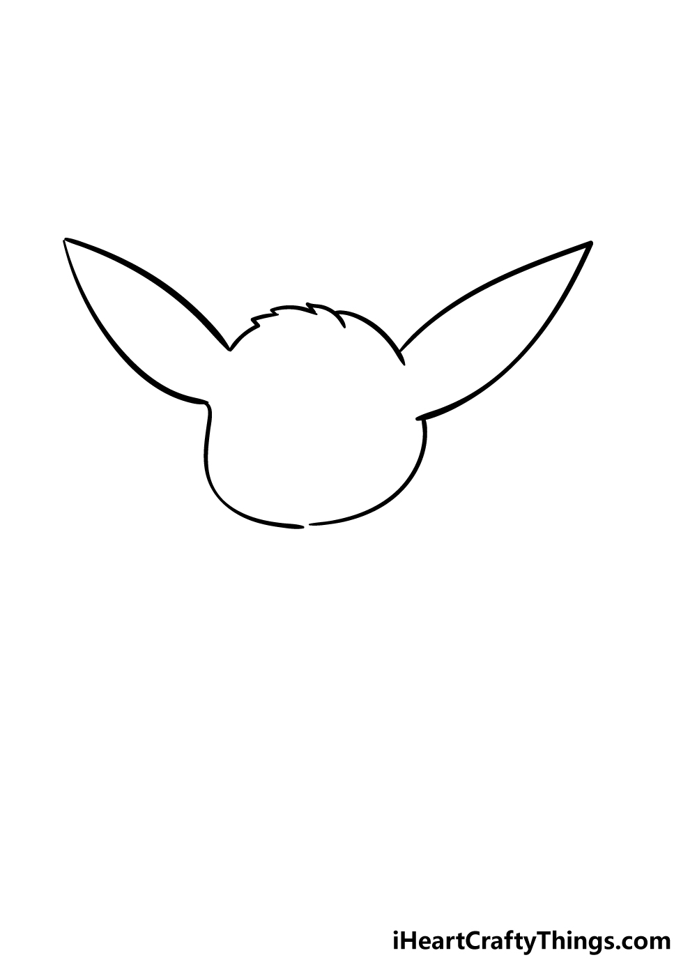 eevee drawing step 1