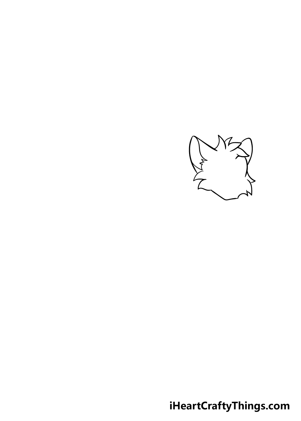 warrior cats drawing step 1