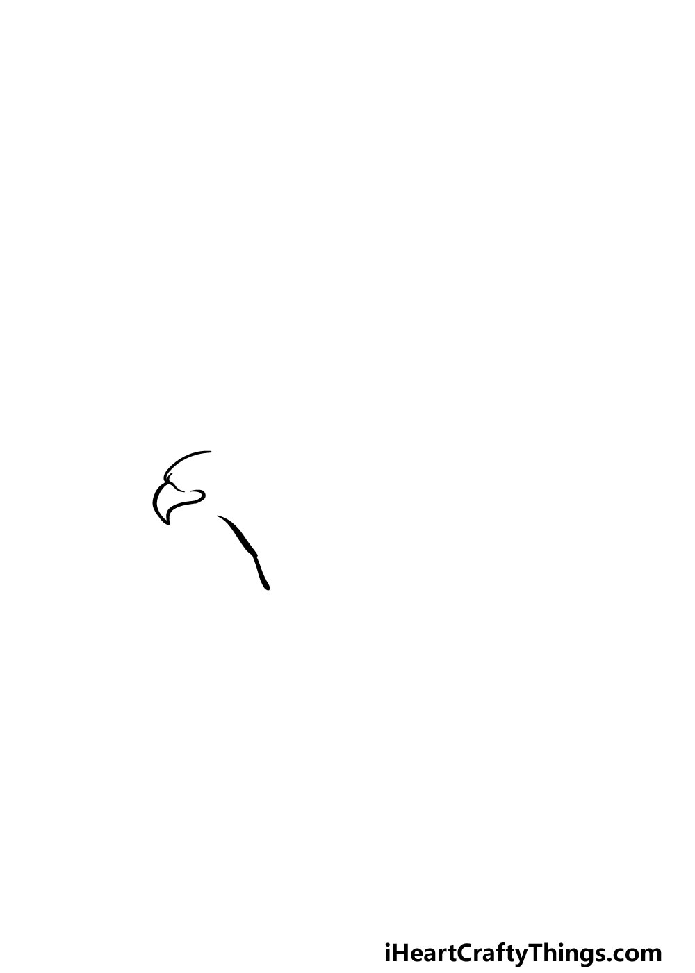 bald eagle drawing step 1