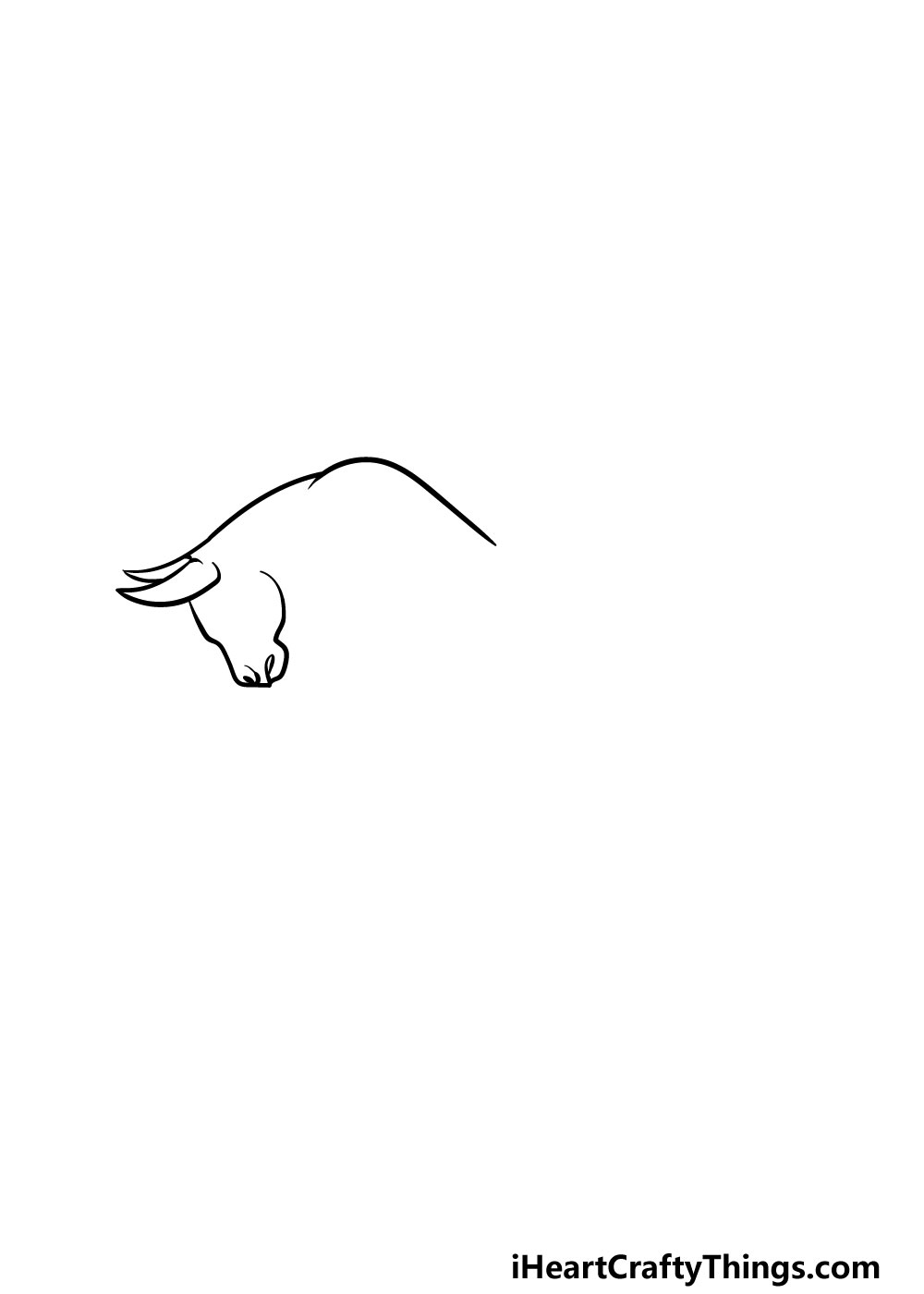 drawing a bull step 1