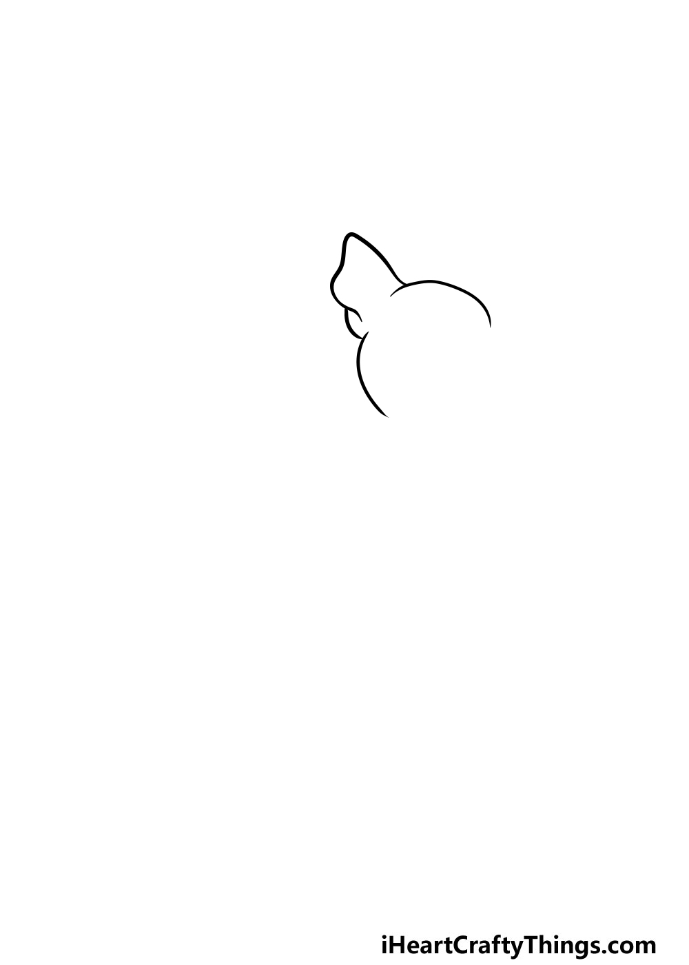 drawing a chihuahua step 1
