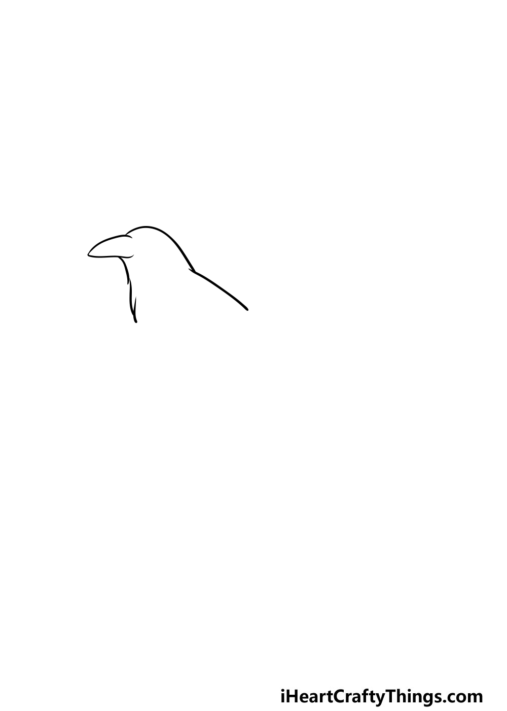 drawing a crow step 1