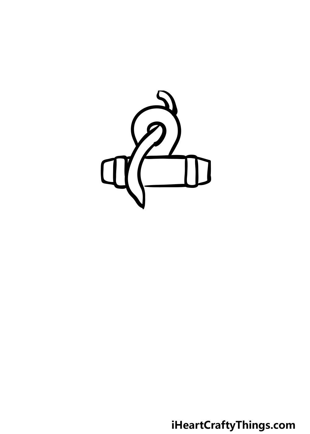 drawing an anchor step 1