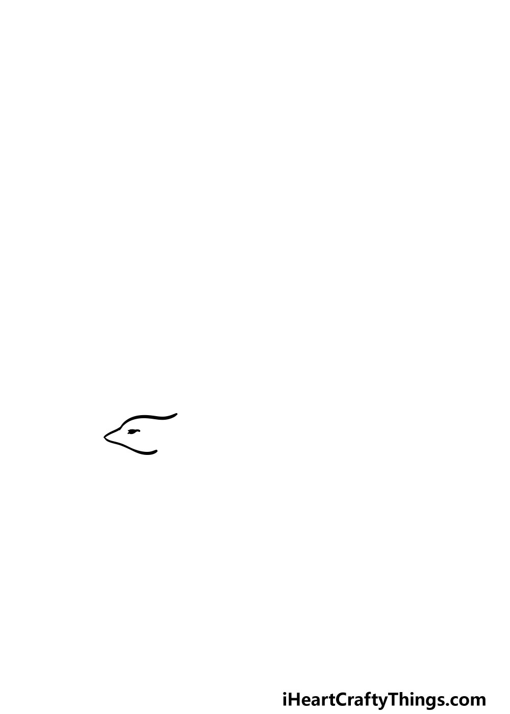 drawing a flying bird step 1