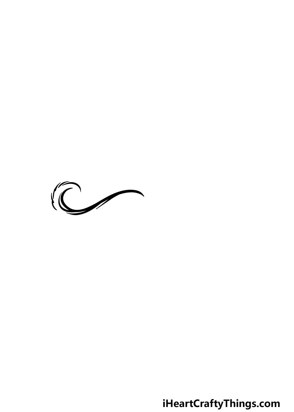 drawing a mustache step 1