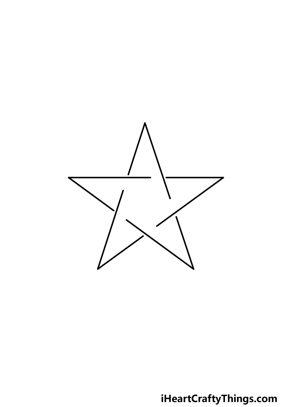 drawing a pentagram step 1