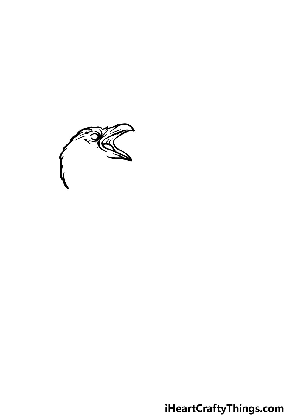 drawing a raven step 1