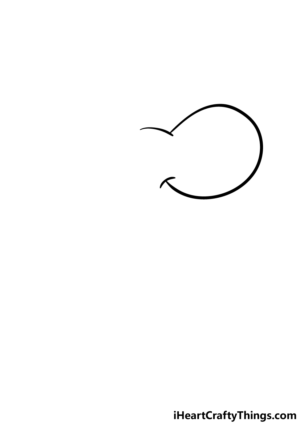 drawing yoshi step 1