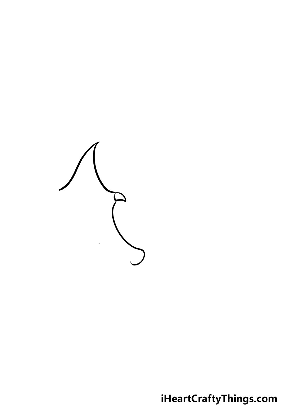 drawing dragon wings step 1