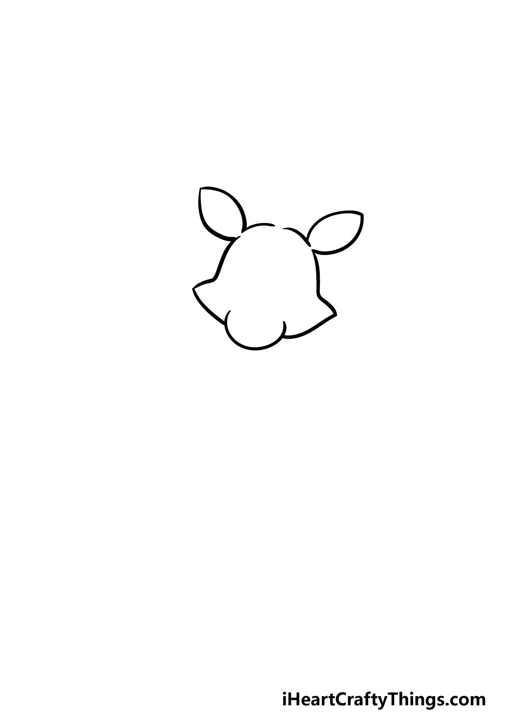 drawing foxy step 1