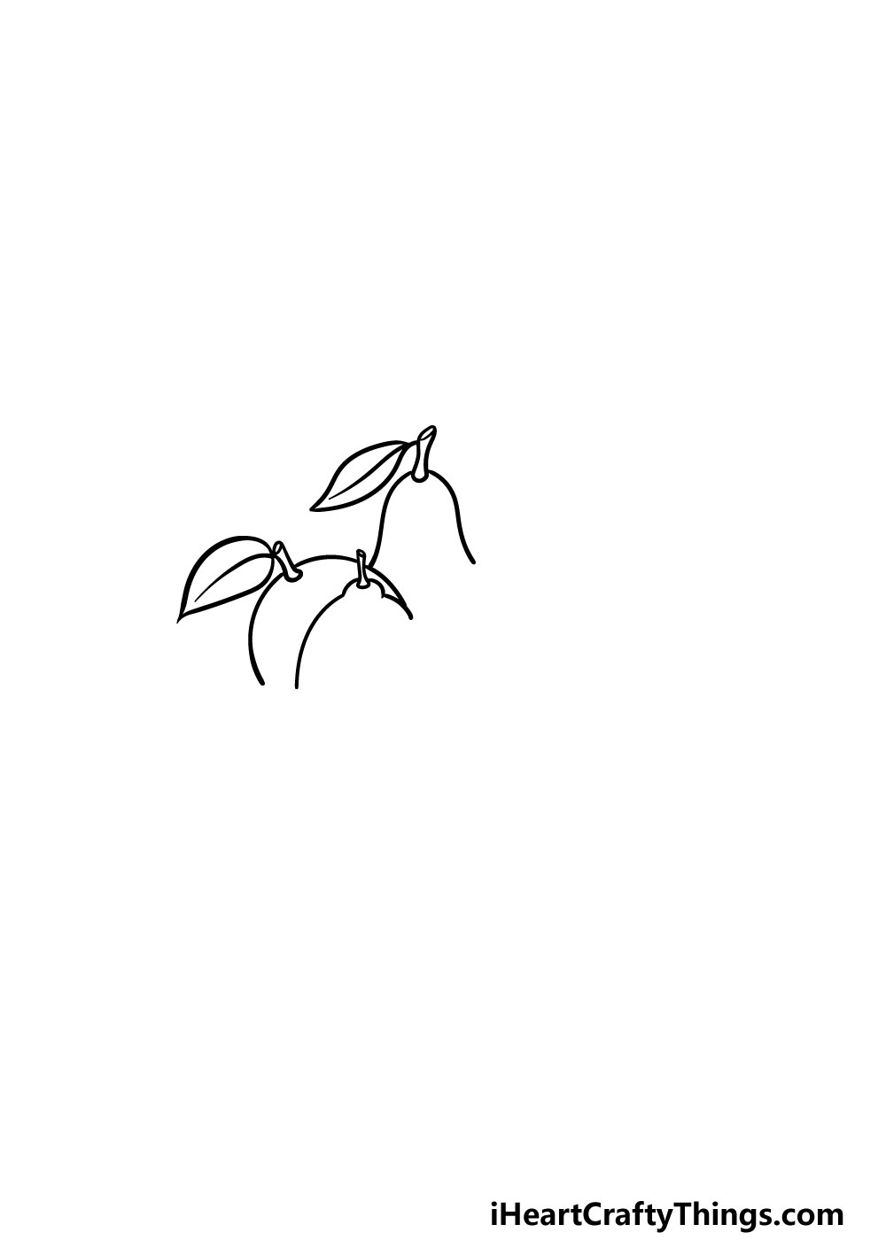 drawing fruits step 1