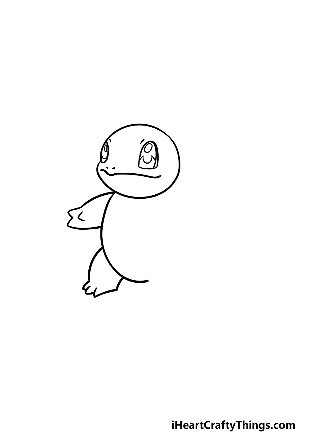 drawing squirtle step 2
