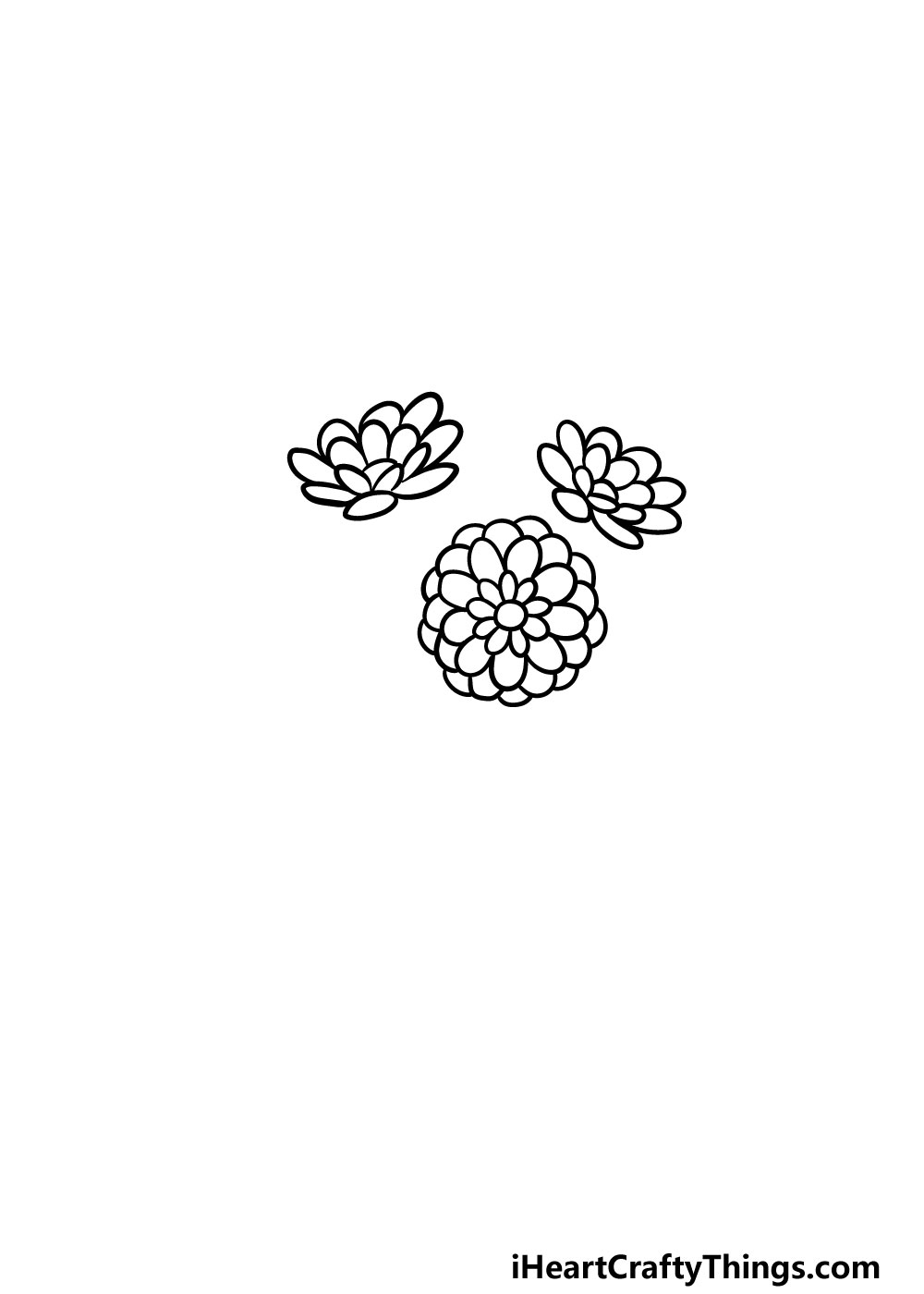 drawing a bouquet of flowers step 2