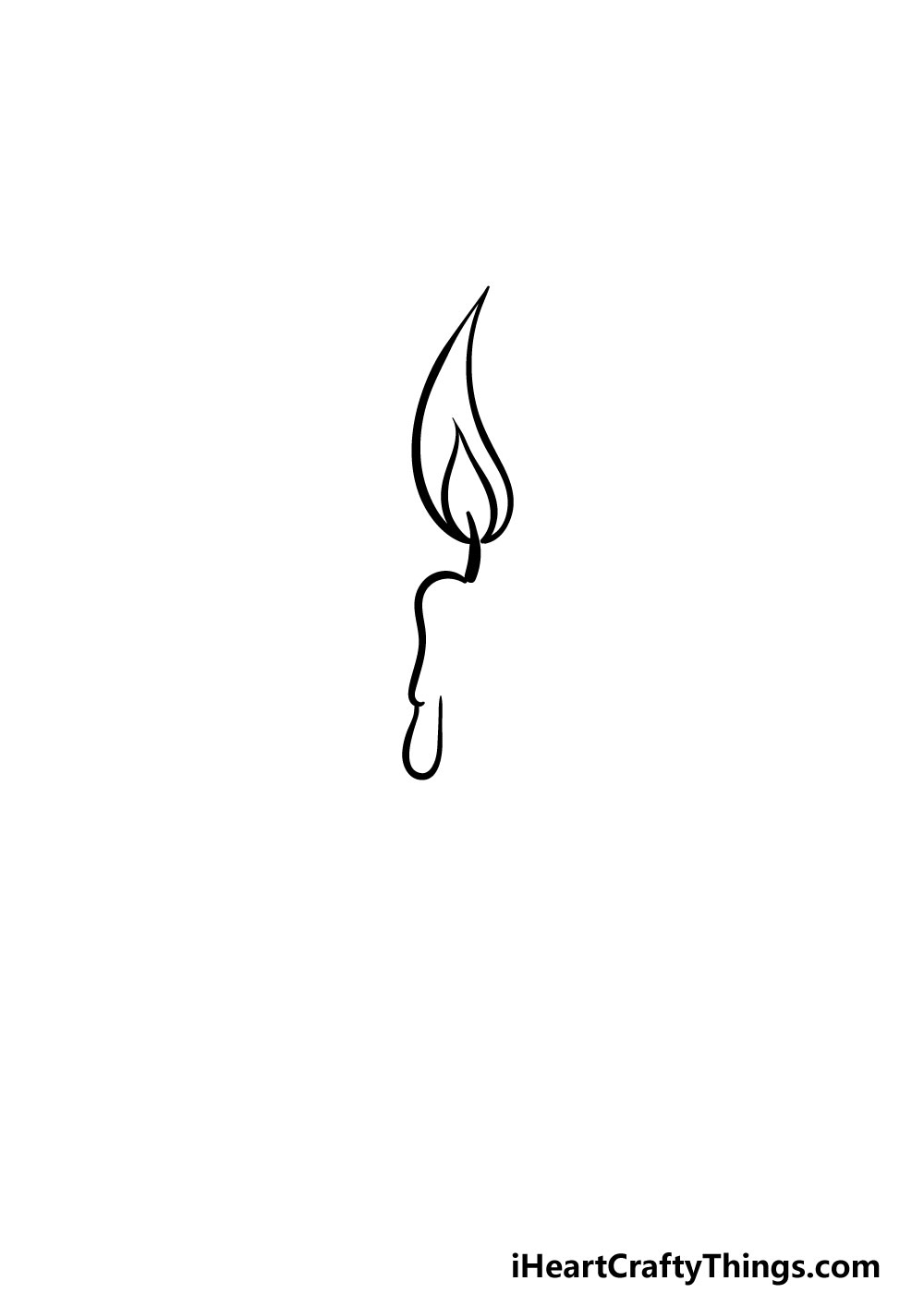 drawing a candle step 2