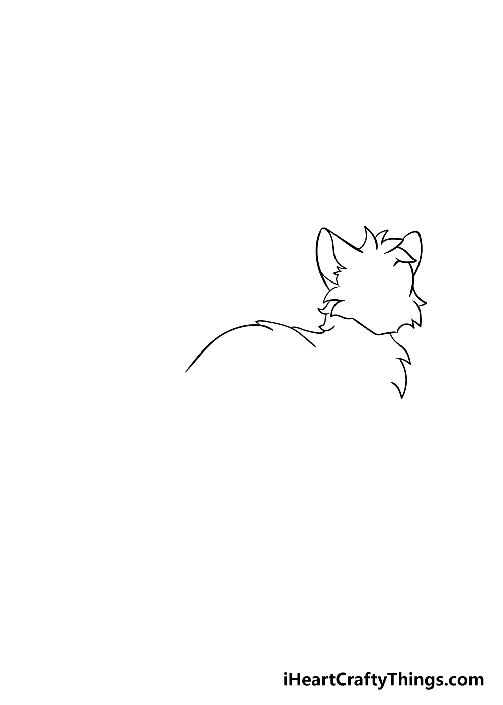 warrior cats drawing step 2