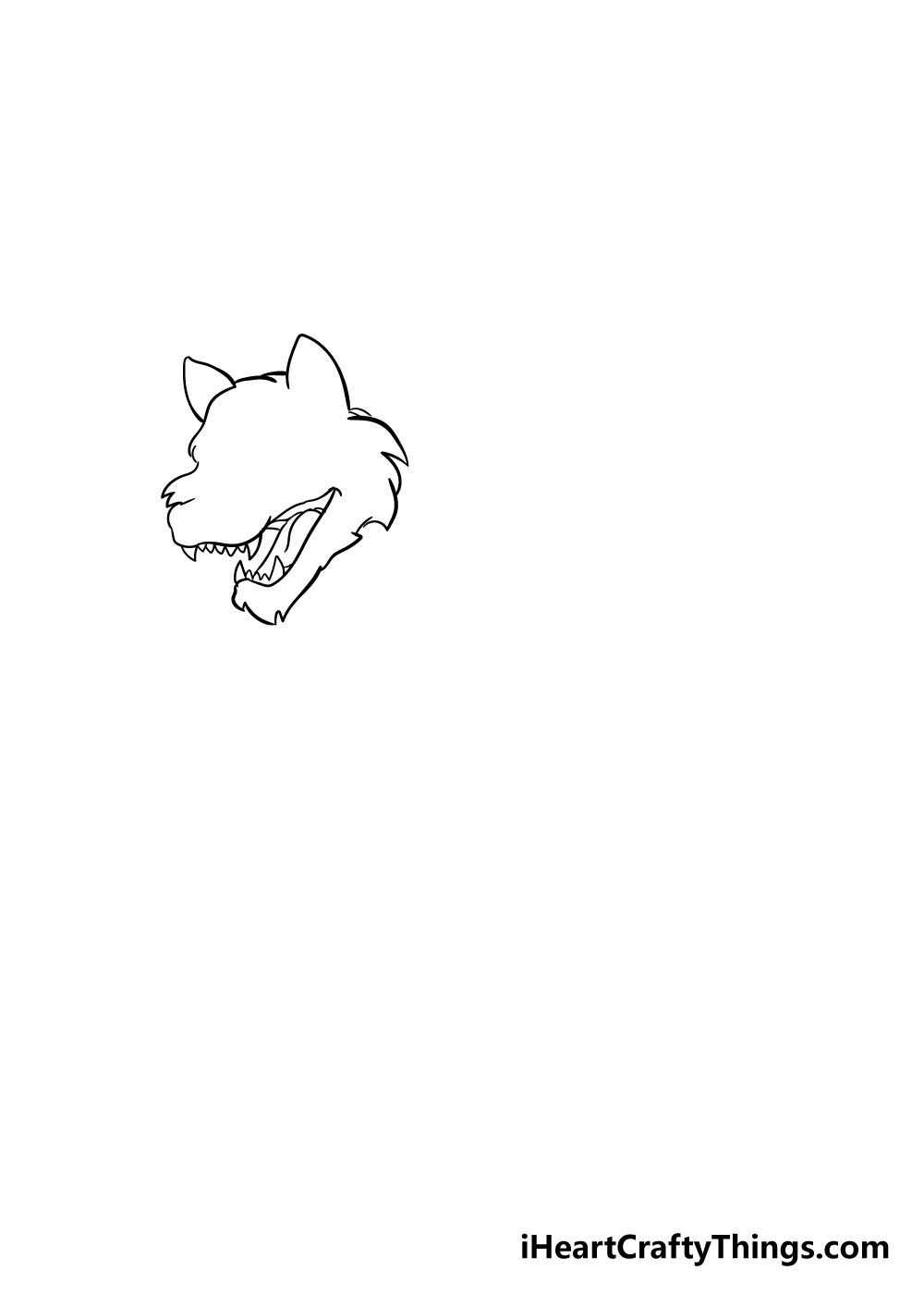 werewolf drawing step 2