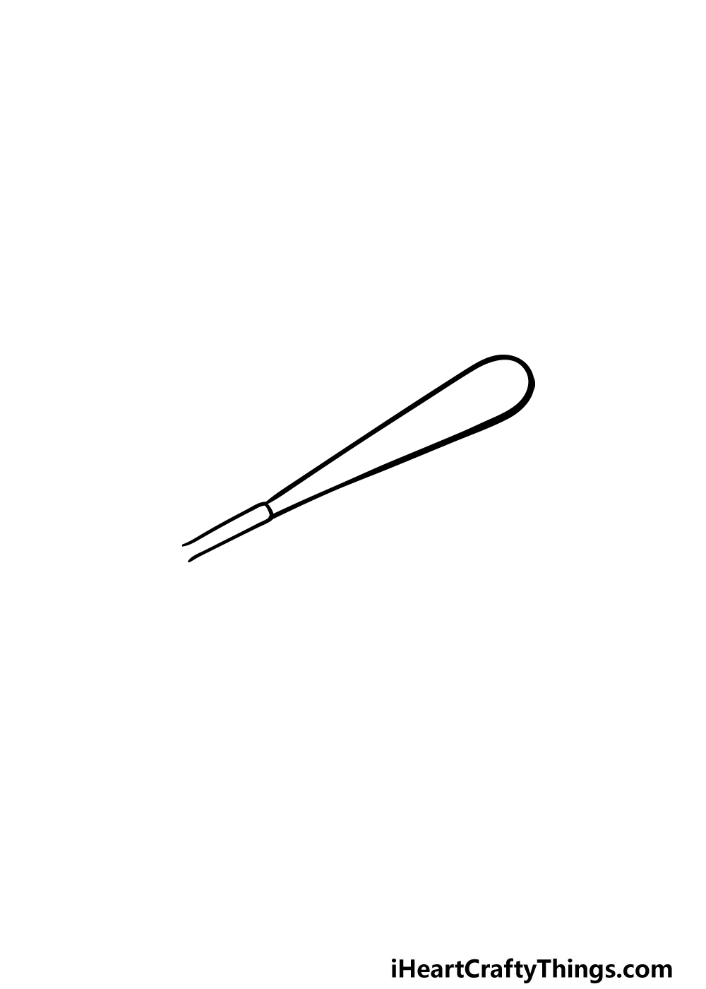 baseball bat drawing step 2