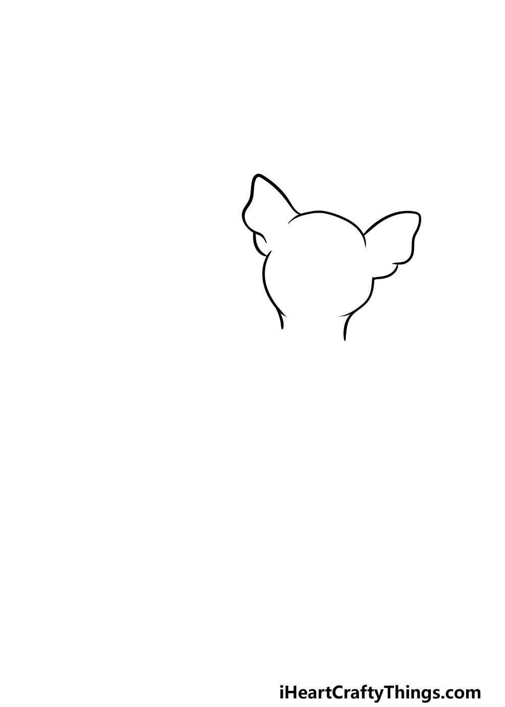 drawing a chihuahua step 2