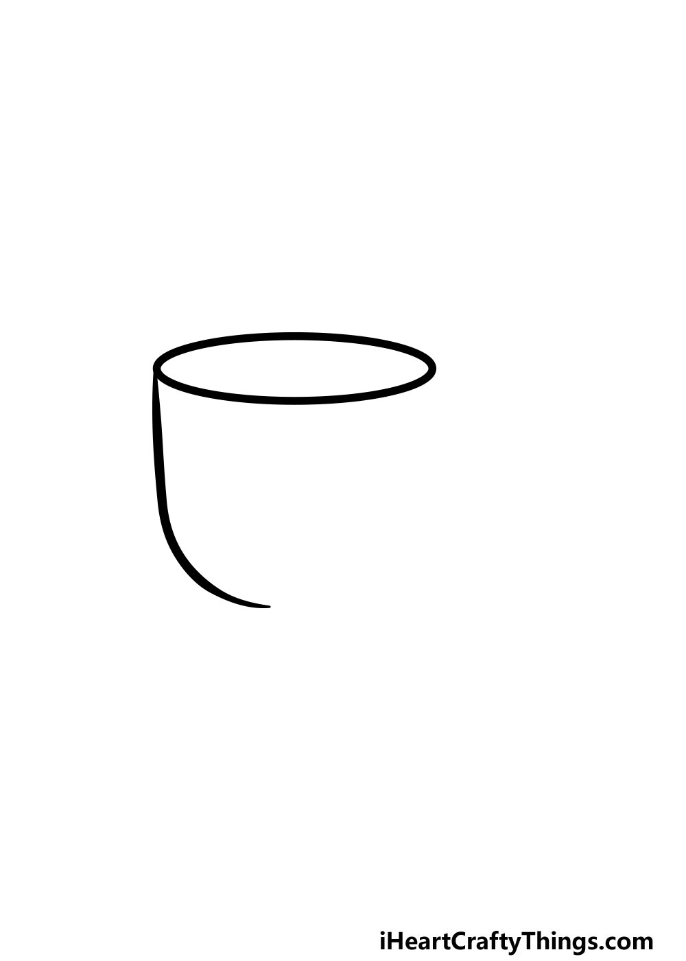 drawing a cup step 2